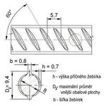 Betonářská ocel Ø 8 mm rovná - 6 m