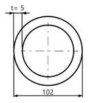 Trubka konstrukční 102 x 5 mm