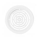 Mřížka větrací kruhová (4 kusy) – 50 mm bílá