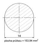 Kruhová ocel tažená 14 mm