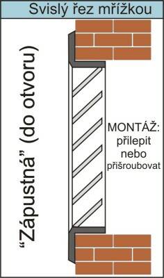 Mřížka ventilační bílá obdélník P252510 bílá