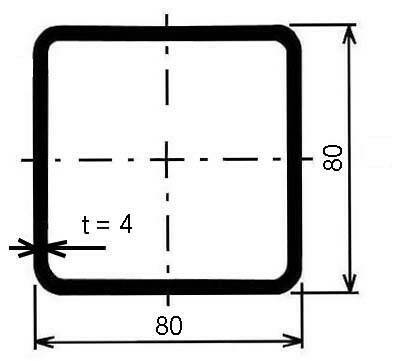 Jekl 80 x 80 x 4 mm