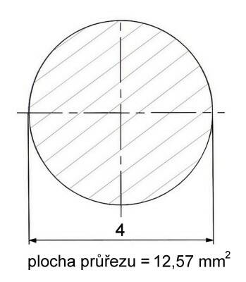 Kruhová ocel tažená 4 mm