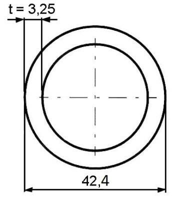 Trubka svařovaná 5/4" (42,4x3,25mm)