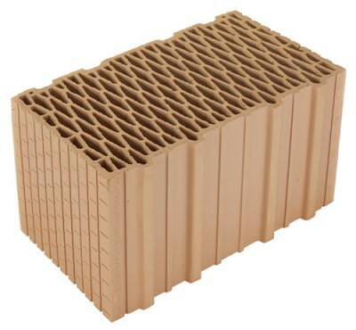 Cihla Heluz Plus 44 P10 broušená – 247 × 440 × 166 mm
