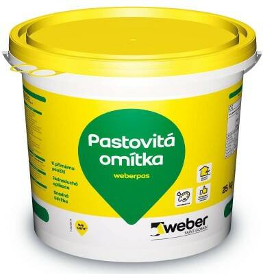 Omítka weber pas akrylát rýhovaný 3 mm – 25 kg