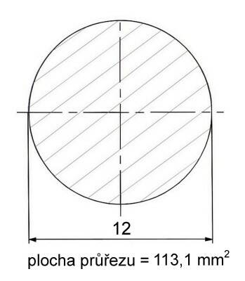 Kruhová ocel tažená 12 mm